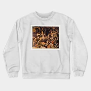 The Triumph of Death, Medieval fresco (N532/0029) Crewneck Sweatshirt